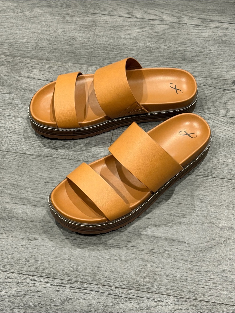 Women’s Double-Strap Freely platform sandals brown size 9